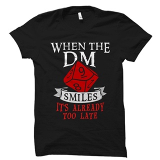 เสื้อเชิ้ต พิมพ์ลาย Geek If The Dungeon Master Smiles สําหรับผู้ชาย