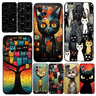เคสโทรศัพท์มือถือ ซิลิโคนนิ่ม tpu ลายต้นไม้แมว สีดํา สําหรับ Xiaomi 9T pro Redmi Note 9 pro max note10 lite POCO M2 pro