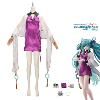 ชุดคอสเพลย์ Vocaloid Hatsune Miku ปีใหม่ 2023 ชุดกี่เพ้า วัสดุโพลีเอสเตอร์ น่ารัก สดใหม่