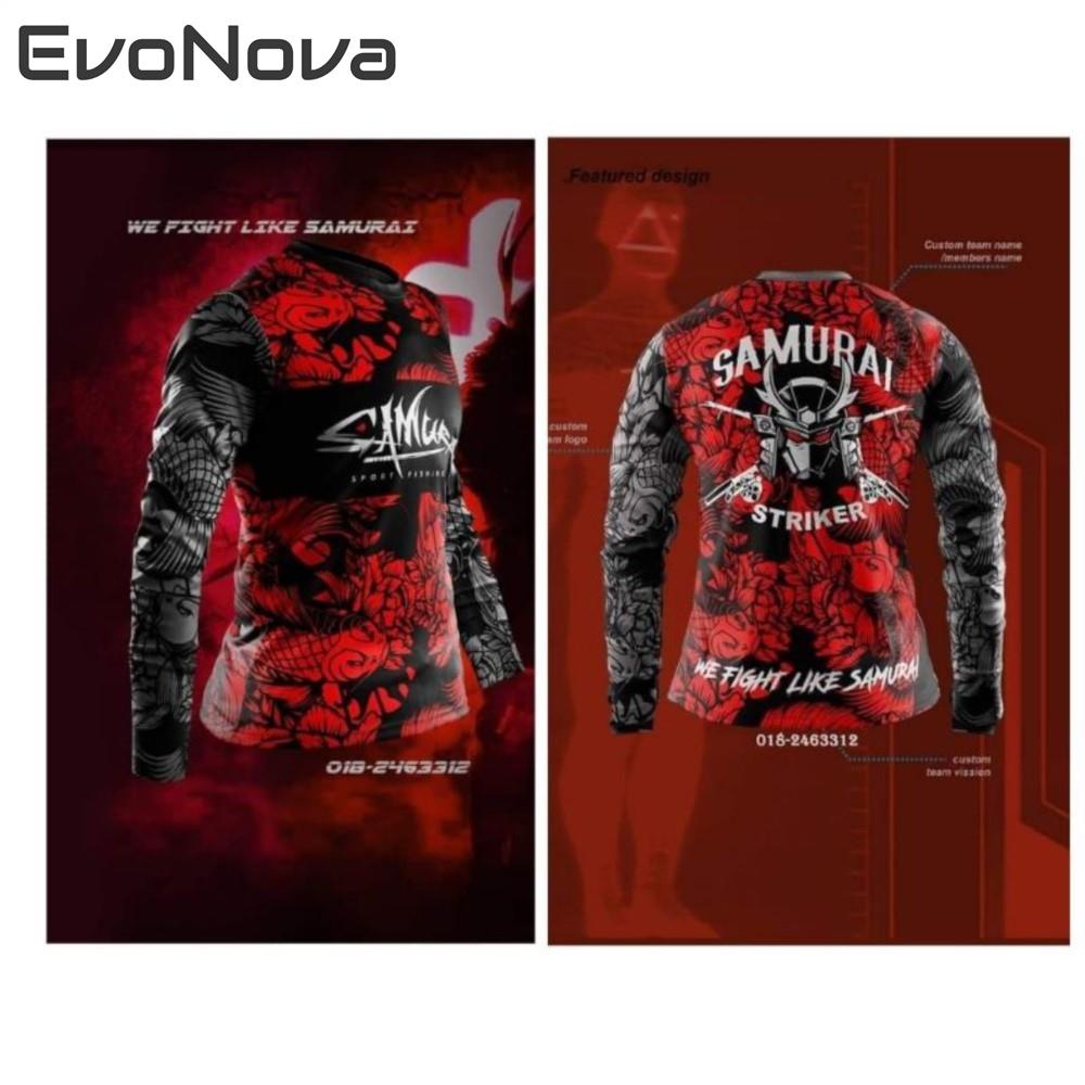 Evonova BAJU เสื้อยืด ลายซามูไร VHS6