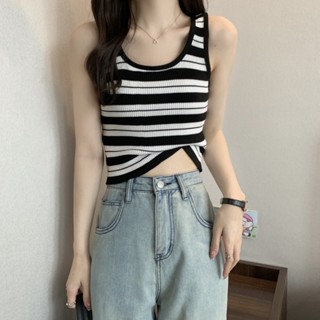 HALLYU  เสื้อยืด ชุดเซ็ท เสื้อผ้าผู้หญิงแฟชั่น ครอปไหมพรม  ทันสมัย Unique สวยงาม สวย A99J2PJ 36Z230909