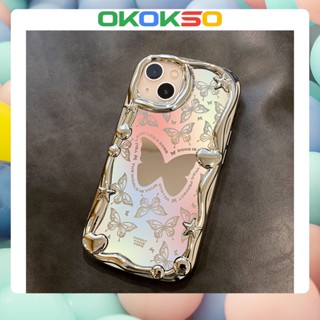 [OKOKSO] เคสโทรศัพท์มือถือนิ่ม กันกระแทก ลายการ์ตูนผีเสื้อ หลากสี สําหรับ OPPO Reno9 Reno8 Reno7pro reno6 7z 8T 5 R17 A53 A9 2020 F11 A31 A3S A78 A77