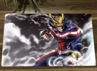 Yugioh แผ่นรองเมาส์ ลาย My Hero Academia Playmat All·Might TCG CCG สําหรับเล่นเกม