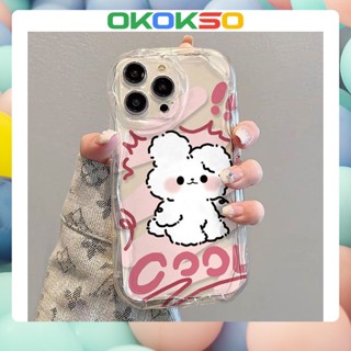 [OKOKSO] เคสมือถือ แบบนิ่ม ลายการ์ตูนกระต่ายน่ารัก กันกระแทก สําหรับ OPPO Reno9 Reno8 Reno7pro reno6 7z 8T 5 R17 A53 A9 2020 4Z 5G F11 A31 A3S A78 A77