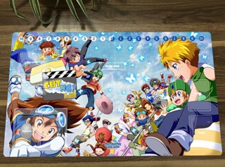 แผ่นรองเมาส์ ลาย Digimon Duel Playmat CCG DTCG น่ารัก ฟรีกระเป๋า