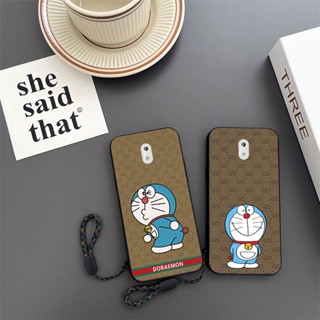 เคสโทรศัพท์มือถือ ป้องกันการตก ลายการ์ตูนโดราเอมอนน่ารัก สําหรับ Nokia 3