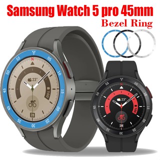 แหวนกรอบโลหะ สําหรับ Samsung Galaxy Watch 5 Pro 45 มม. สเกลบอกเวลา เคสนาฬิกา โลหะ ดัดแปลง เคสกันชน สําหรับ Samsung Galaxy Watch 5 Pro Smartwatch Cover