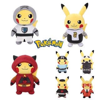 ตุ๊กตาฟิกเกอร์ Pokemon Pikachu Villain Series สีสันสดใส สําหรับแฟนคลับทุกวัย