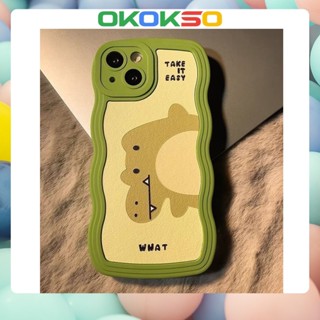 เหมาะสําหรับเคสโทรศัพท์ OPPO Reno9 / Reno8 / Reno7pro / reno6 / 7z / 5 การ์ตูนใหม่หยักด้านข้างจระเข้ป้องกันการตกเคสโทรศัพท์มือถือเคสนุ่ม R17 คู่รุ่น A72 / A53 / A9 2020 / 2F / F11 / A31 / A15 / A3S / A78 / A77