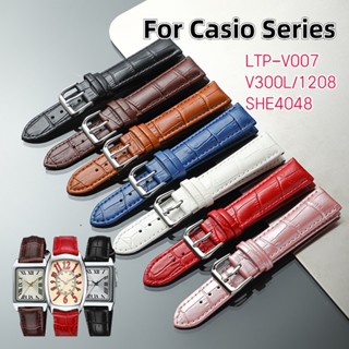 Yifilm สายนาฬิกาข้อมือหนัง สําหรับ Casio LTP-V007L MTP-1303 1375 LTP-V007L-7E1 1208 LTH-1060 4048