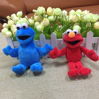 Sesame Street 6 ชิ้น คุกกี้ มอนสเตอร์ เอลโม่ นกตัวใหญ่ เบิร์ต เออร์นี่ ตุ๊กตา ของเล่นเด็ก