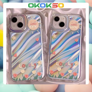 [OKOKSO] เคสมือถือ แบบนิ่ม ลายการ์ตูนดอกทานตะวัน กันกระแทก สําหรับ OPPO Reno9 Reno8 Reno7pro reno6 7z 5 R17 A53 A9 2020 F11 A31 A78 A77