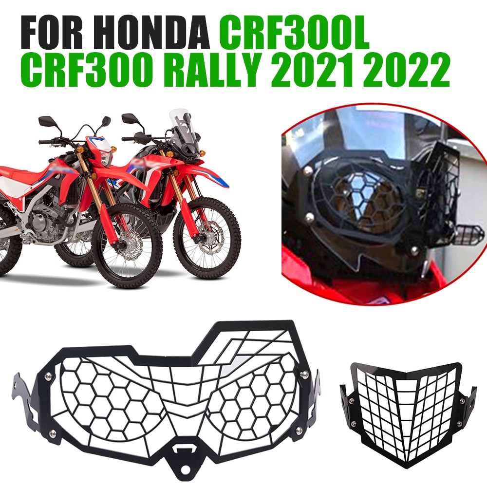 การ์ดไฟหน้ารถจักรยานยนต์ ตัวป้องกันไฟหน้า สำหรับ Honda CRF300L CRF300 Rally CRF 300 L 2021 Honda CRF