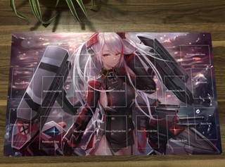 Azur Lane Yugioh Playmat Prinz Eugen CCG TCG เสื่อเทรดดิ้งการ์ดเกม และกระเป๋า 18 ชิ้น