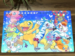 แผ่นรองเมาส์ ลายการ์ตูนอนิเมะ Digimon Adventure Playmat CCG DTCG TCG สําหรับเล่นเกม