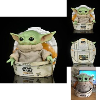 ของเล่นตุ๊กตาฟิกเกอร์ Star Wars Mandalorian Yoda Baby Grogu ขนาด 11 นิ้ว