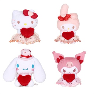 SANRIO หมอนตุ๊กตานุ่ม รูปการ์ตูน Kuromi My Melody Love เหมาะกับของขวัญวันวาเลนไทน์