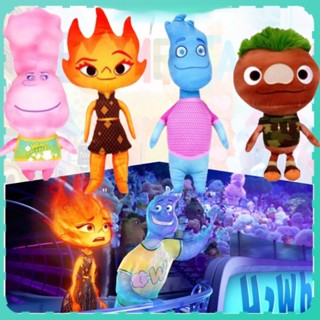 ของเล่นตุ๊กตา Disney Elemental Ember Wade Gale Fern น่ารัก แบบนิ่ม ขนาด 30 ซม. เหมาะกับของขวัญวันเกิด สําหรับเด็ก