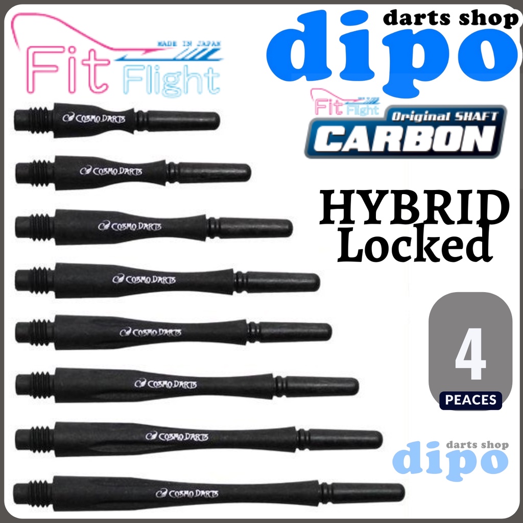 Fit Shaft Carbon Hybrid Locked - Fit Darts Shaft