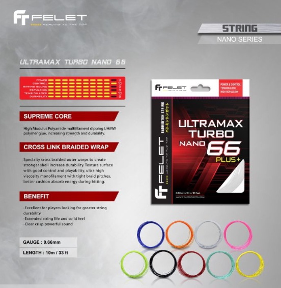 FELET ULTRAMAX TURBO NANO 66 STRING