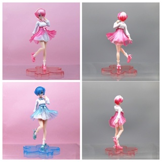 ฟิกเกอร์ Pvc รูปการ์ตูน Rem สีฟ้า ขนาด 21.5 ซม. สําหรับเก็บสะสม