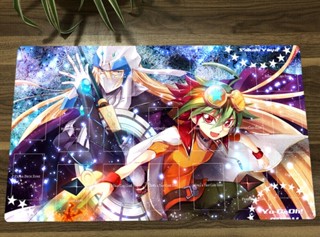 Yu-gi-oh! Stargazer Magician แผ่นรองเมาส์เล่นเกม TCG Playmat + ฟรีกระเป๋า