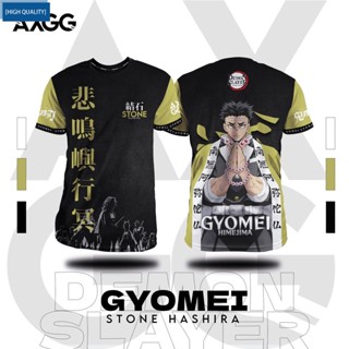 เสื้อยืด พิมพ์ลายอนิเมะ Demon Slayer Hashira Gyomei