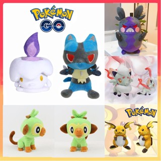 ตุ๊กตาการ์ตูน Pokemon Morpeko Zorua Lucario Litwick Grookey Raichu ขนาด 25 ซม. ของเล่นสําหรับเด็กผู้ชาย ผู้หญิง ของขวัญวันเกิด คริสต์มาส