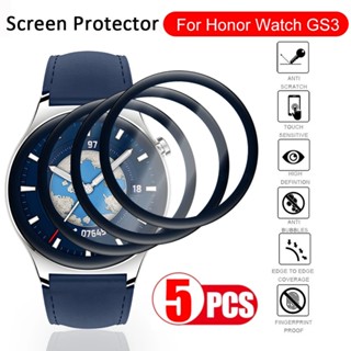 Honor Watch GS 3 3D ฟิล์มโค้ง ป้องกันรอยขีดข่วน HD ใส สมาร์ทวอทช์ ฟิล์มป้องกัน สําหรับ Honor Watch GS3 สมาร์ทวอทช์ ฟิล์มป้องกัน นิ่ม