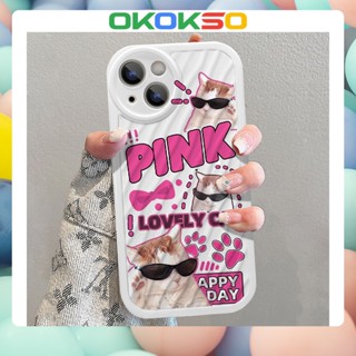 [OKOKSO] เคสโทรศัพท์มือถือนิ่ม กันกระแทก ลายการ์ตูนแมวน่ารัก สําหรับ OPPO Reno9 Reno8 Reno7pro reno6 7z 8T 5 R17 A53 A9 2020 F11 A31 A3S A78 A77