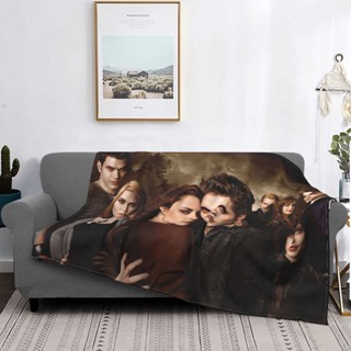 ผ้าห่ม ผ้าฟลีซ แบบนิ่มพิเศษ ลาย The Twilight Saga Vampire สําหรับห้องนอน