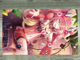 Yugioh Playmat Slifer the Sky Dragon &amp; Kaiba Seto TCG CCG แผ่นรองเมาส์เล่นเกม ฟรีกระเป๋า