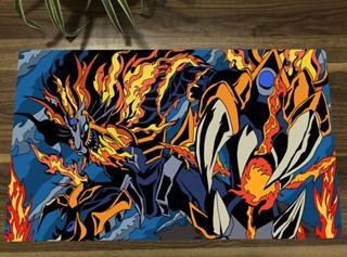 Yugioh Playmat Salamangreat Heatleo TCG CCG แผ่นรองเมาส์ สําหรับเล่นเกม