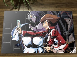 Yugioh Jaden Yuki TCG CCG Playmat แผ่นรองเมาส์เล่นเกม ฟรีกระเป๋า