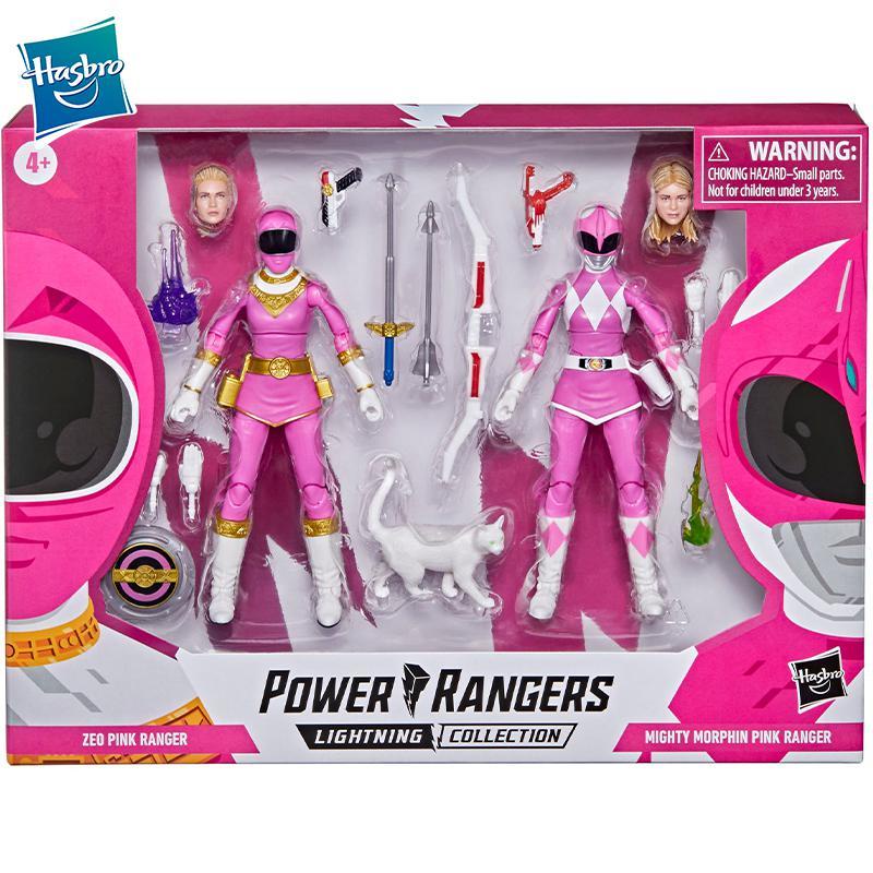Power Rangers Hasbro Lightning คอลเลกชัน Mighty Morphin Pink Ranger และ Zeo Pink Ranger รูปของเล่นใหม่ในสต็อก
