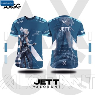 เสื้อยืด ลายเกม "Valorant - Jett"