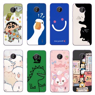 เคสโทรศัพท์ ซิลิโคนนุ่ม ใส กันกระแทก ลายการ์ตูนน่ารัก สําหรับ Nokia C10 C20 C20 plus C30 C100