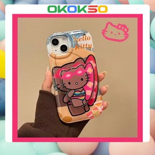 เคสมือถือ แบบนิ่ม ลายการ์ตูนคิตตี้ กันกระแทก สําหรับ OPPO Reno9 Reno8 Reno7pro reno6 7z 8T 5 R17 A53 A9 2020 F11 A78 A77