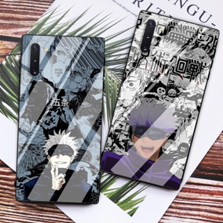 เคสโทรศัพท์มือถือแบบแก้ว ลายการ์ตูนอนิเมะ Jujutsu Kaisen Gojo Satoru สําหรับ OPPO A12 A12S A15 A15S A3S A5 A12E A9 A92 A72 A52 A54 A53 A5S A7 A32 A9X A8 A31 A94 A95