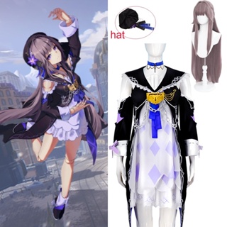 Game Honkai: Star Rail Herta Game Suit Elegant Lovely Dress Uniform เครื่องแต่งกายคอสเพลย์ฮาโลวีนปาร์ตี้สวมบทบาทชุดผู้หญิง