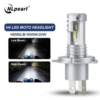 Nlpearl หลอดไฟตัดหมอก LED H4 CSP 16000Lm 12V สีขาว อุปกรณ์เสริม สําหรับรถจักรยานยนต์ สกูตเตอร์