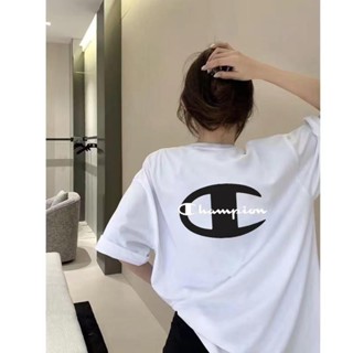 Champio.n เสื้อยืดแขนสั้น สวมใส่สบาย สําหรับผู้ชาย และผู้หญิง