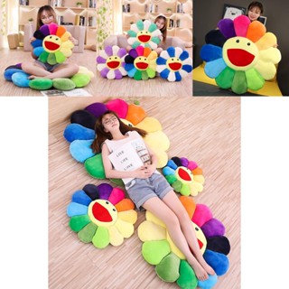 ของเล่นตุ๊กตา Kawaii Cuddly น่ารัก สีรุ้ง ขนาด 43 55 80 100 ซม.