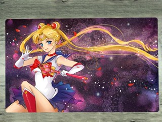 Yugioh Playmat TCG CCG Mat Sailor Moon Tsukino Usagi Trading Card Game Mat Bag