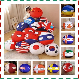 หมอนตุ๊กตานุ่ม รูปการ์ตูนโปแลนด์บอล Countryballs ขนาด 10-40 ซม. สําหรับเด็ก