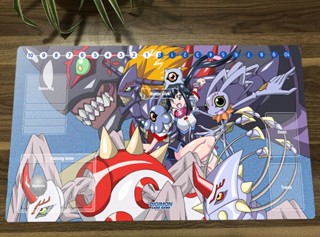 แผ่นรองเมาส์ ลายการ์ตูนอนิเมะ Digimon Playmat CCG DTCG Diablomon Infermon สําหรับเล่นเกม