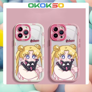 [Okso] เคสโทรศัพท์มือถือนิ่ม กันกระแทก ลายการ์ตูนเซเลอร์มูน สําหรับ OPPO Reno9 Reno8 Reno7pro reno6 5 R17