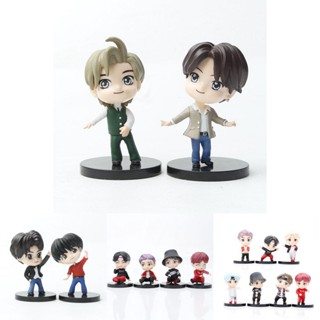 ฟิกเกอร์ Pvc รูป Bt21 Bangtan Boys Tiny Tan น่ารัก ทนทาน สําหรับแฟนคลับ 7 ชิ้น