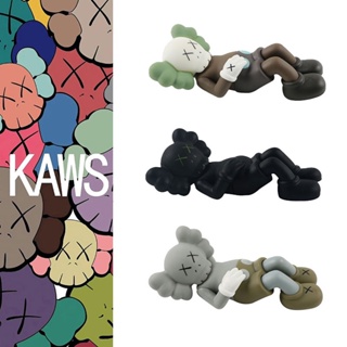 ตุ๊กตาฟิกเกอร์ Pvc รูปอนิเมะ Sesame Street Kaws ขนาด 17 ซม. สีดํา สําหรับเก็บสะสม