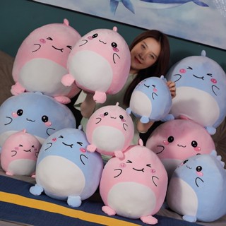 ตุ๊กตานุ่ม รูปการ์ตูน Dino Squishmallow น่ารัก กอดได้ ขนาด 20-40 ซม. สีฟ้า สีชมพู